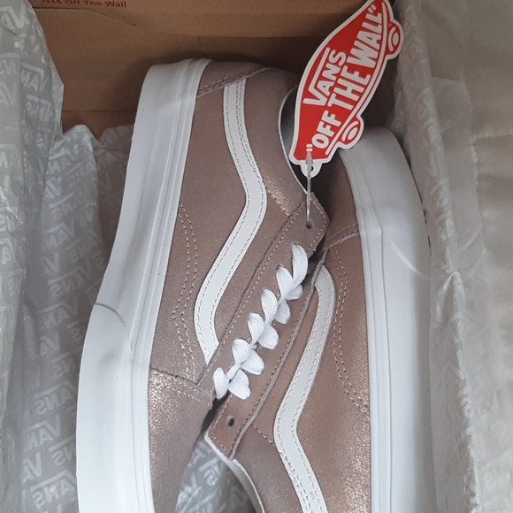 Vans Old Skool Limited Edition Glittery Rose Gold *NWT* - Picture 12 of 16